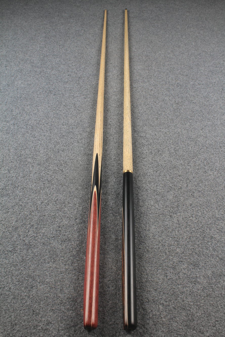 1 piece ASH english pool cue + break cue + case # 7550 WOODS CUES