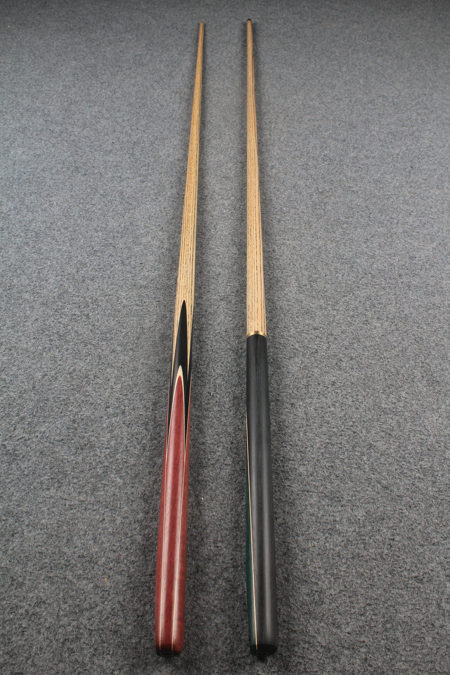1 piece ASH english pool cue + break cue + case # 7555 WOODS CUES
