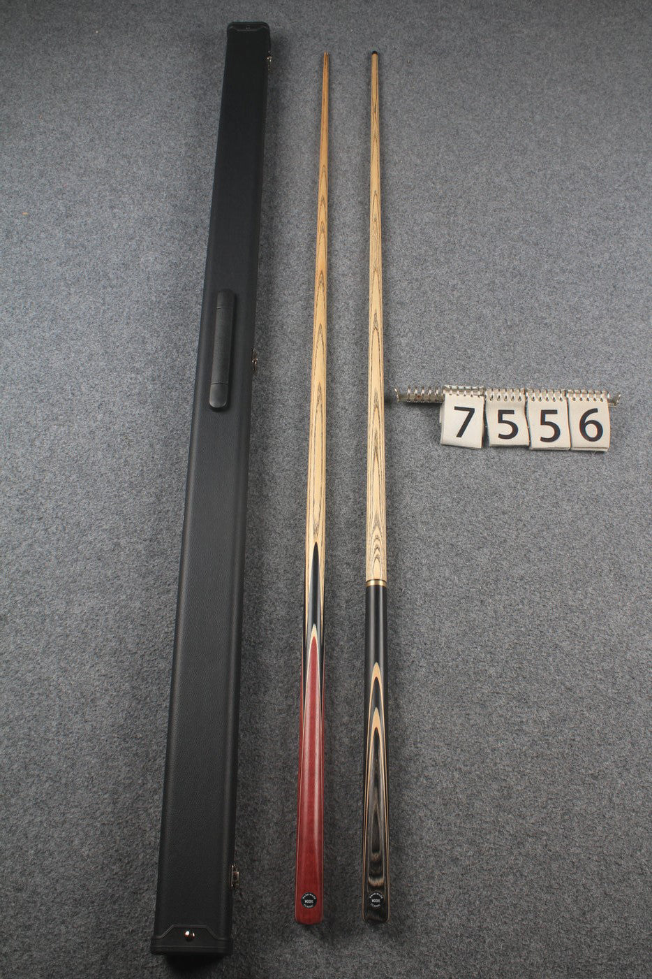 1 piece ASH english pool cue + break cue + case # 7556