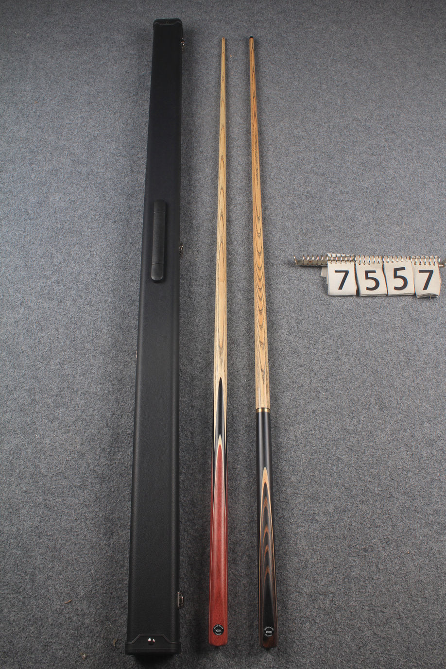 1 piece ASH english pool cue + break cue + case # 7557