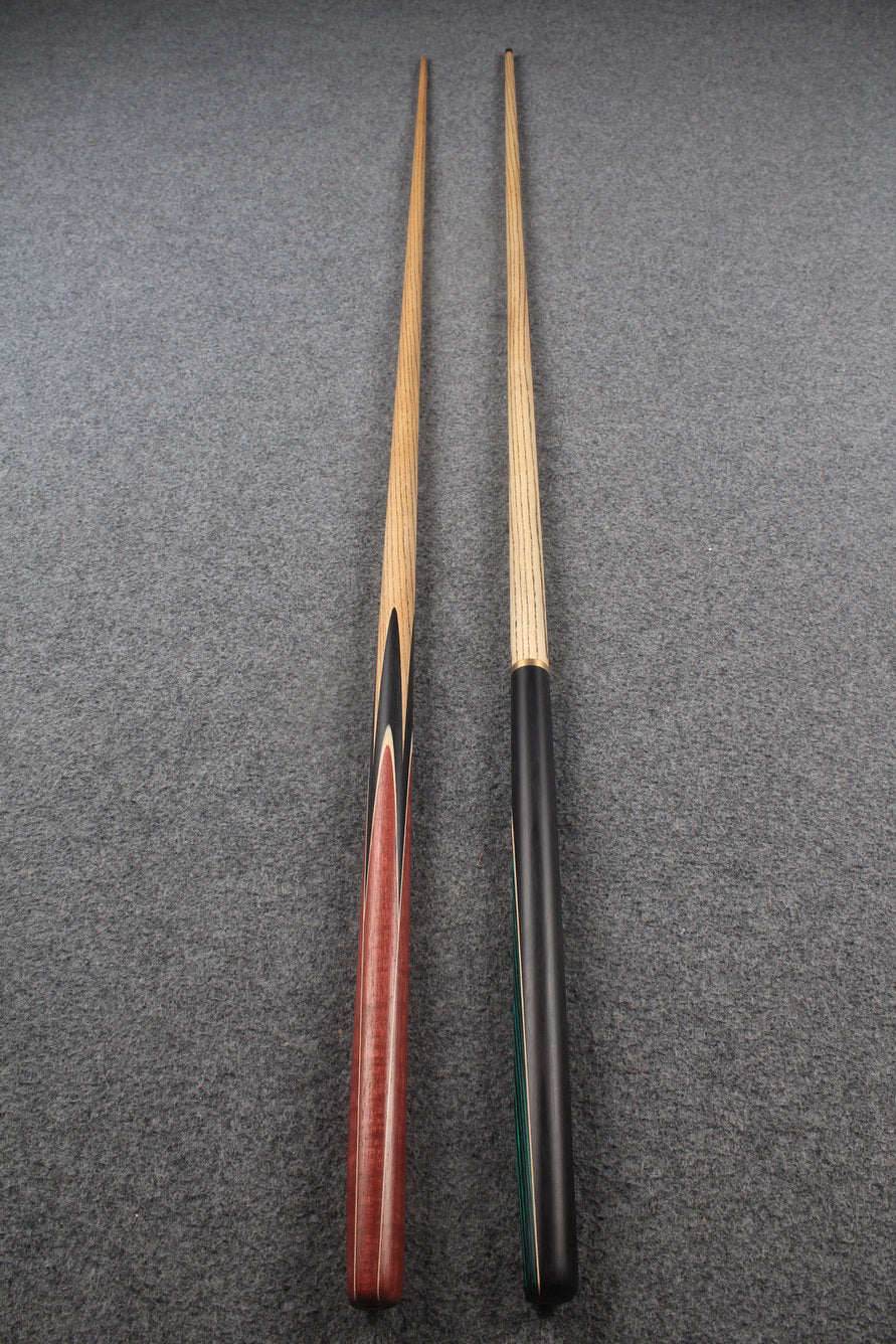 1 piece ASH english pool cue + break cue + case # 7559 WOODS CUES