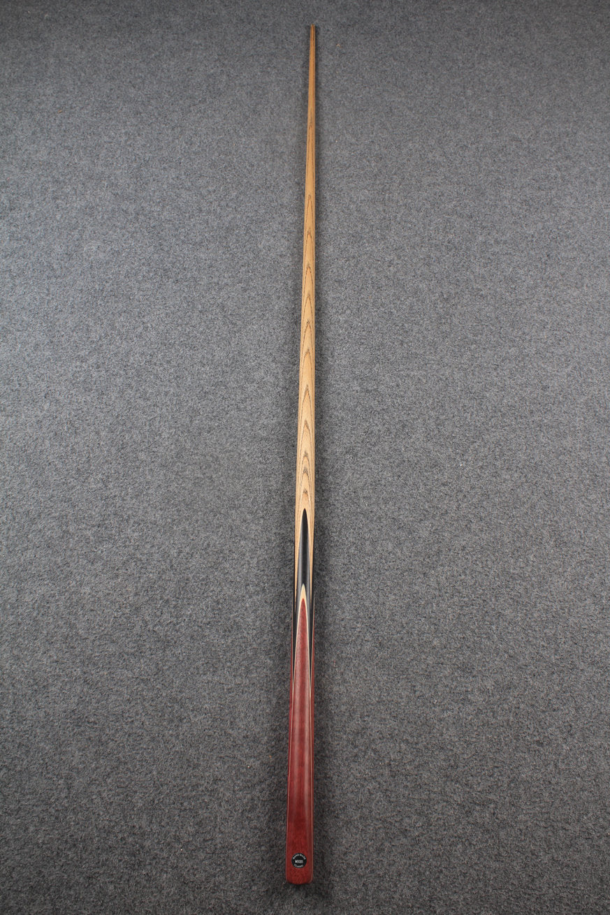 1 piece ASH english pool cue + break cue + case # 7559 WOODS CUES