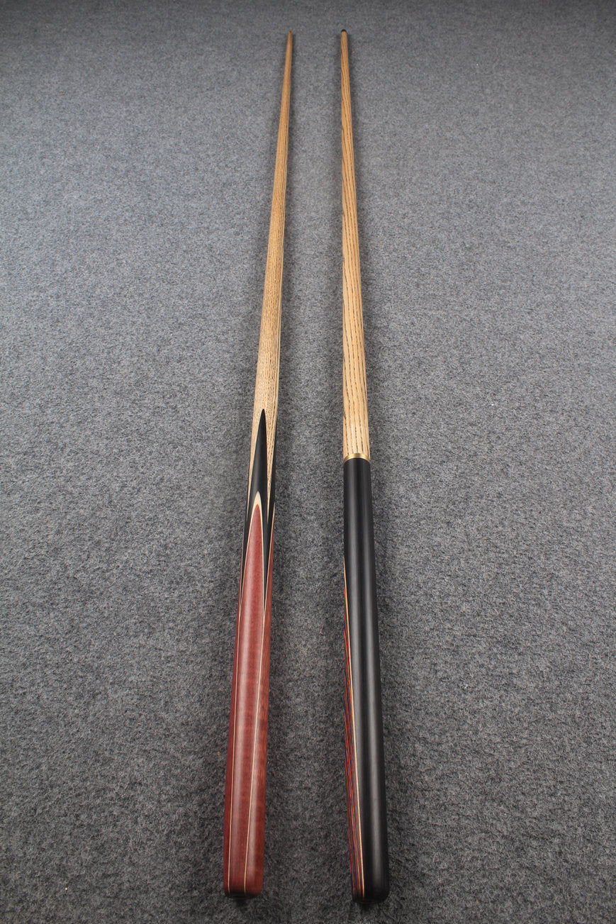 1 piece ASH english pool cue + break cue + case # 7560 WOODS CUES