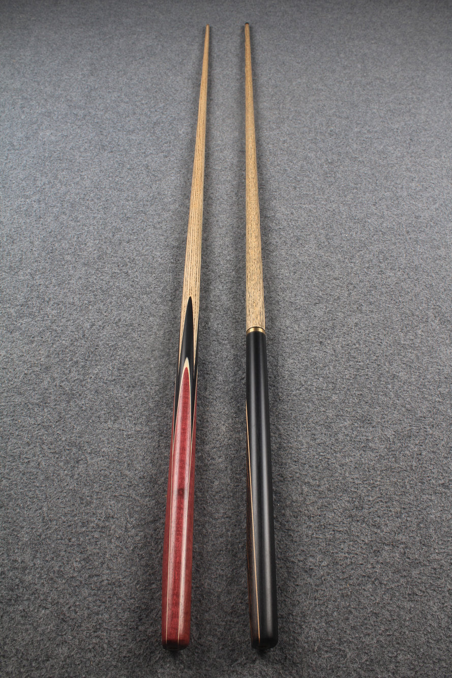 1 piece ASH english pool cue + break cue + case # 7562 WOODS CUES