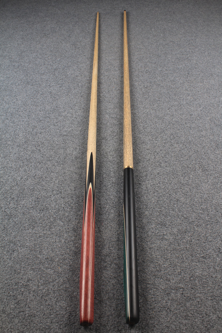 1 piece ASH english pool cue + break cue + case # 7563 WOODS CUES