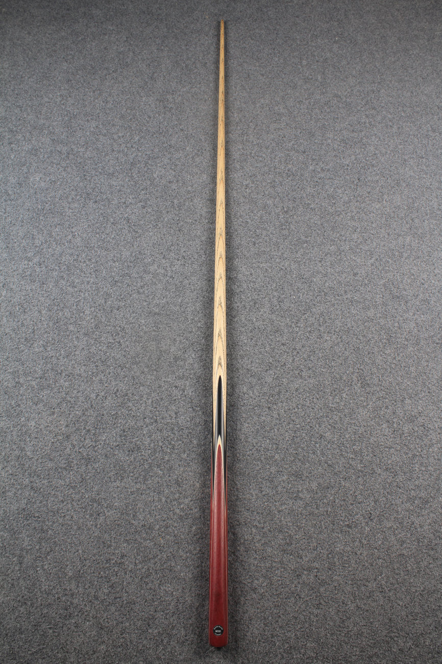 1 piece ASH english pool cue + break cue + case # 7563 WOODS CUES