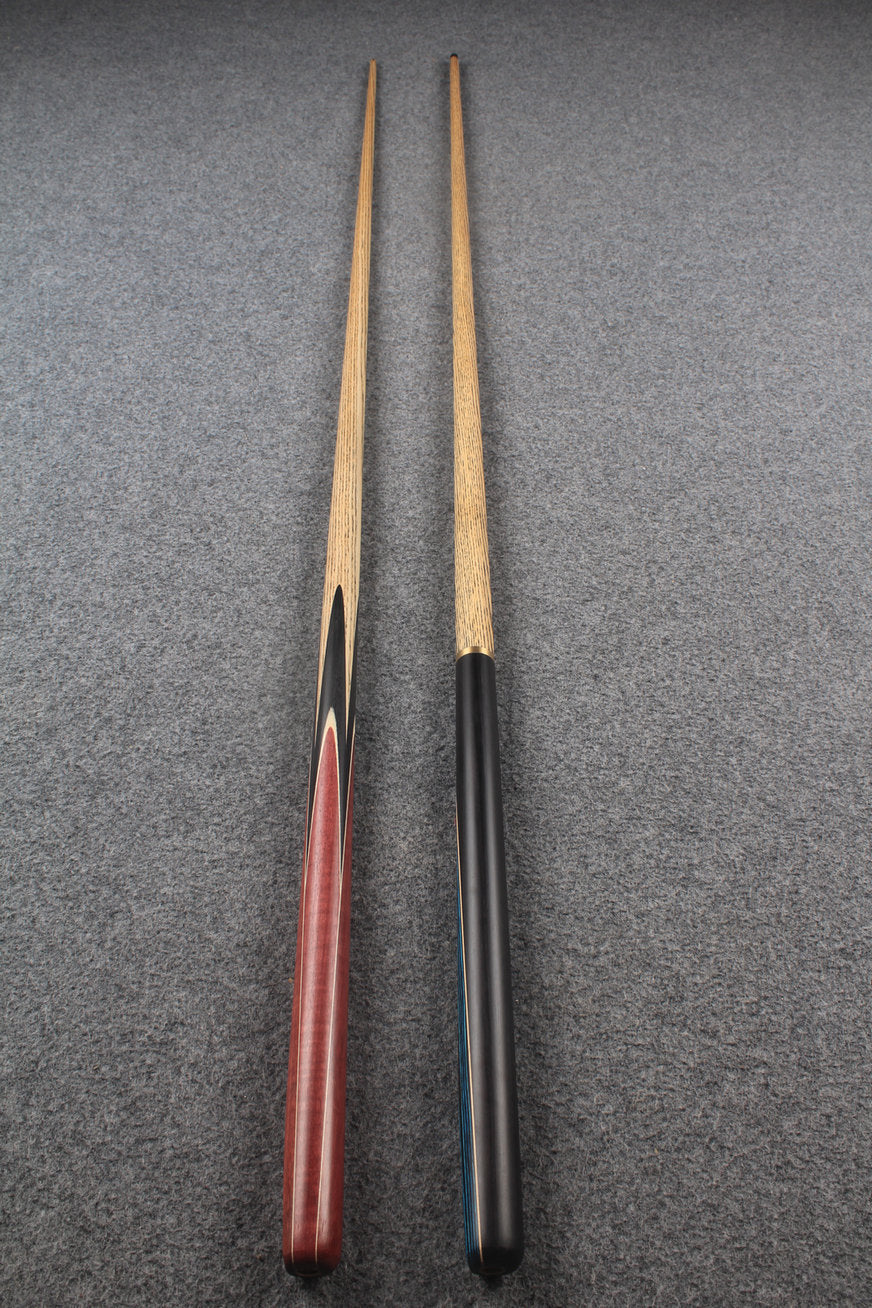 1 piece ASH english pool cue + break cue + case # 7564 WOODS CUES
