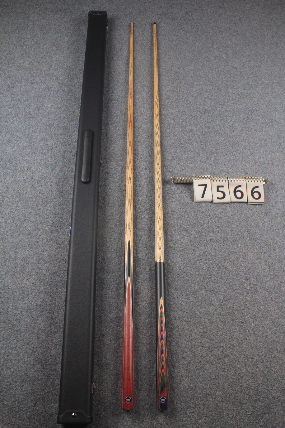 1 piece ASH english pool cue + break cue + case # 7566