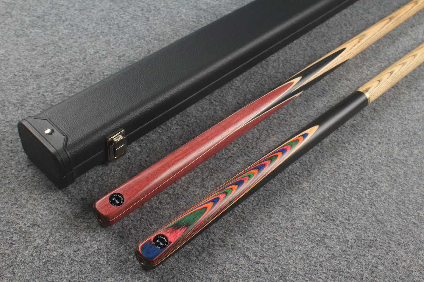 1 piece ASH english pool cue + break cue + case # 7566
