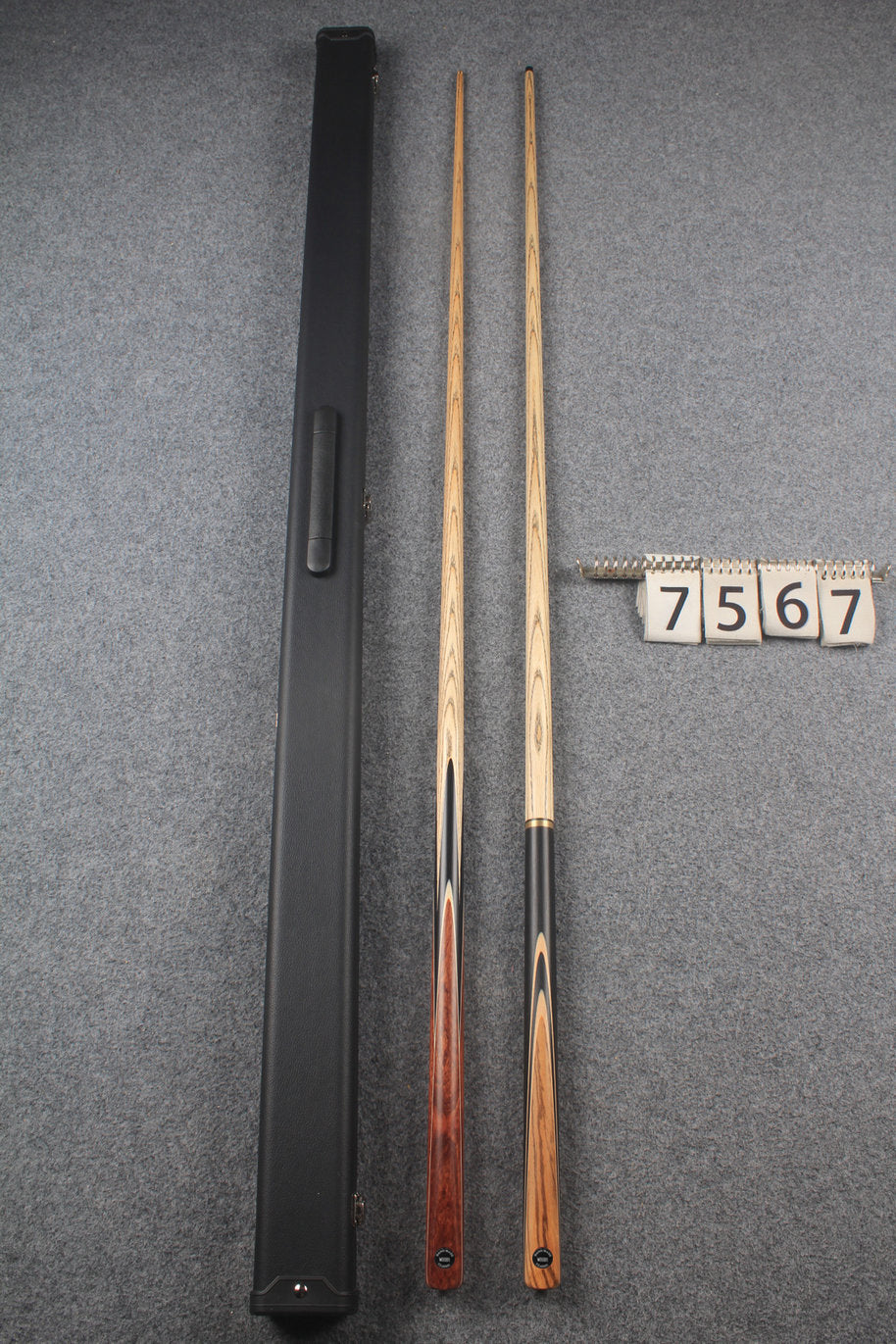 1 piece ASH english pool cue + break cue + case # 7567