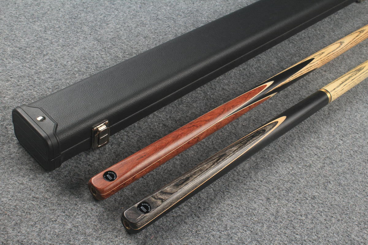1 piece ASH english pool cue + break cue + case # 7568 WOODS CUES