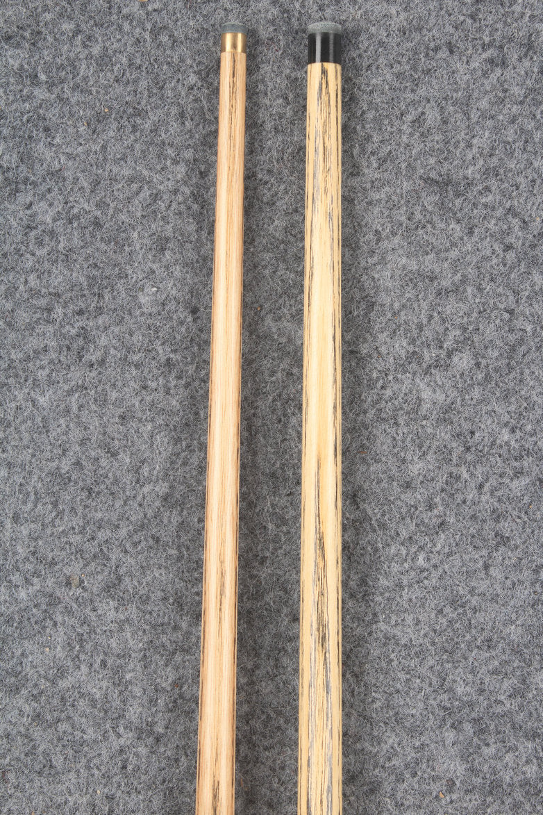 1 piece ASH english pool cue + break cue + case # 7568 WOODS CUES