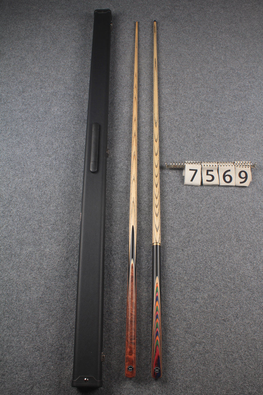 1 piece ASH english pool cue + break cue + case # 7569