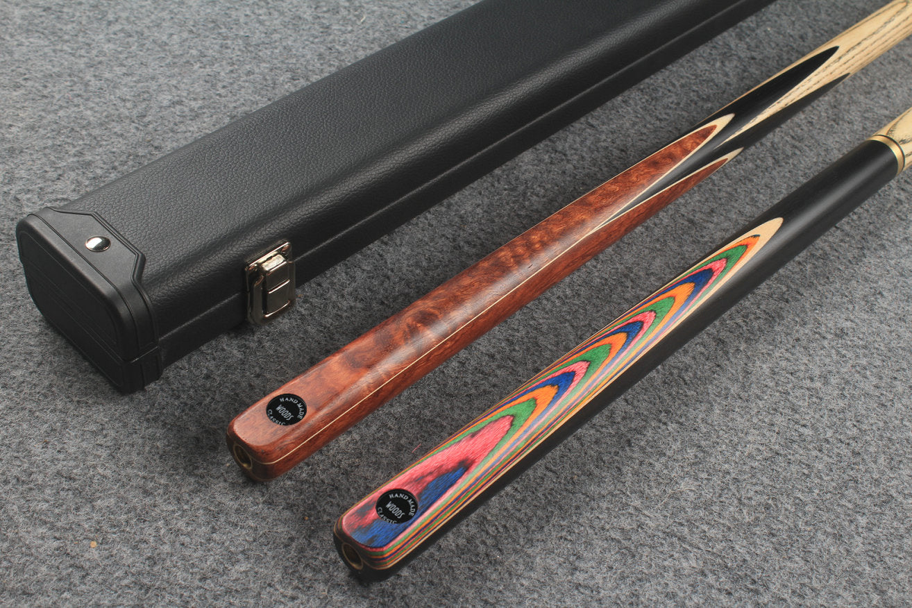 1 piece ASH english pool cue + break cue + case # 7569