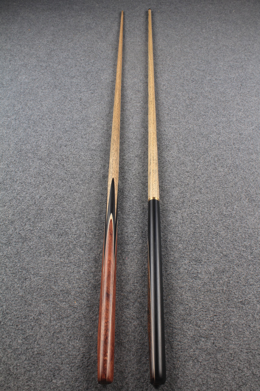 1 piece ASH english pool cue + break cue + case # 7570 WOODS CUES