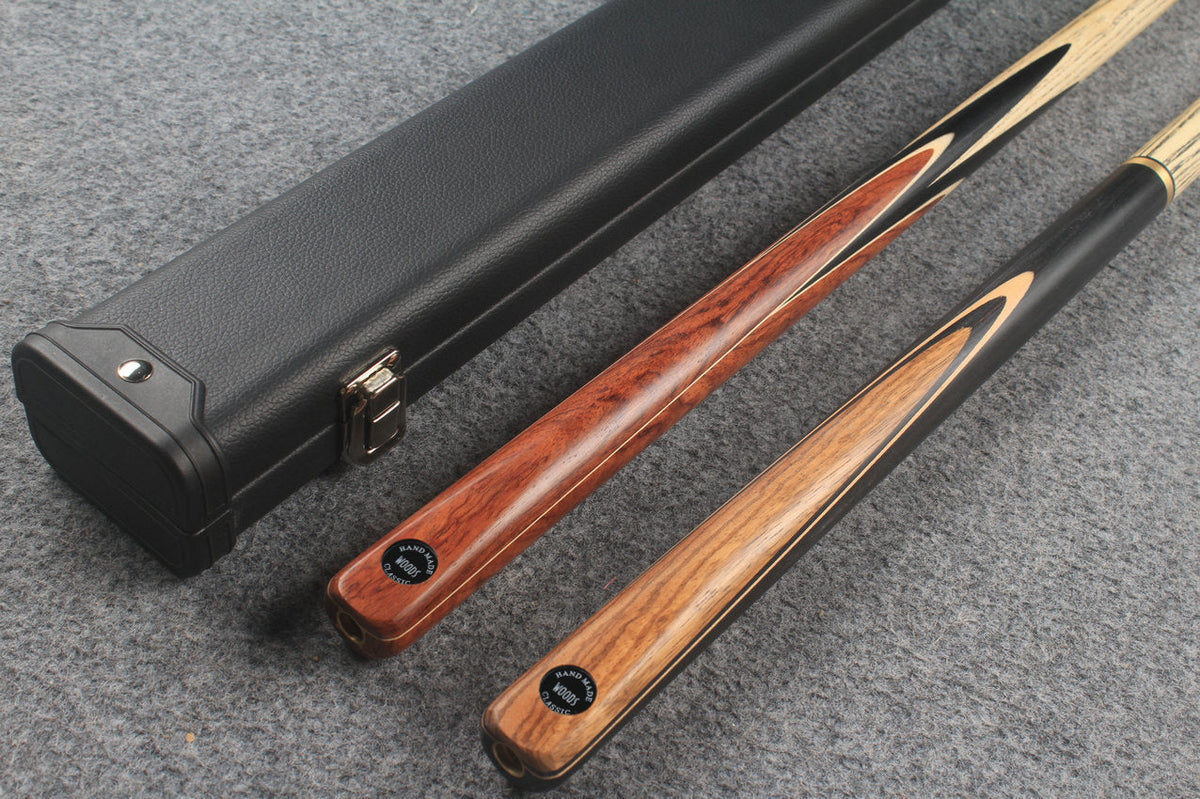 1 piece ASH english pool cue + break cue + case # 7571 WOODS CUES