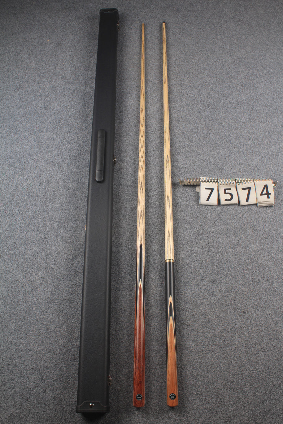 1 piece ASH english pool cue + break cue + case # 7574
