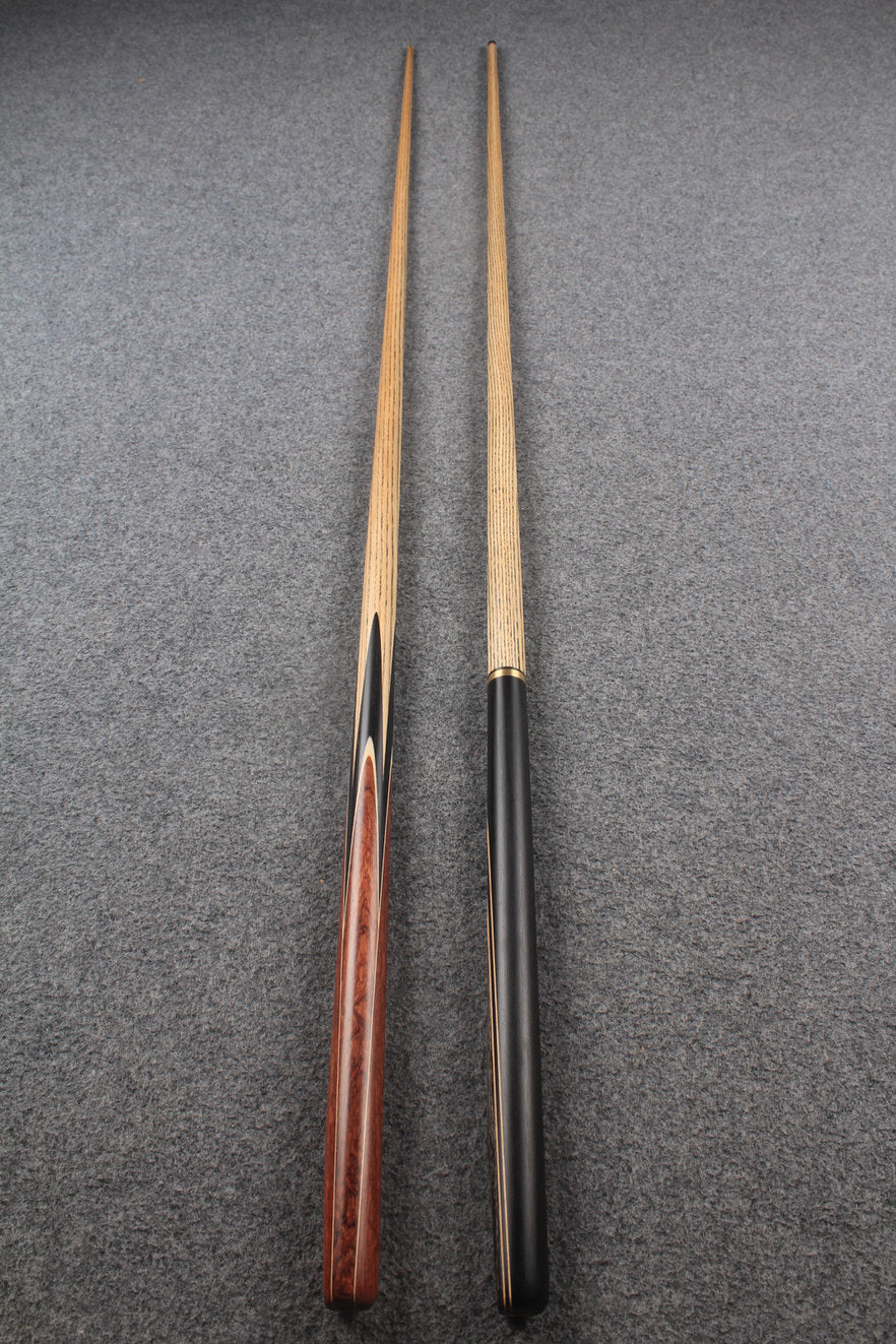 1 piece ASH english pool cue + break cue + case # 7575 WOODS CUES