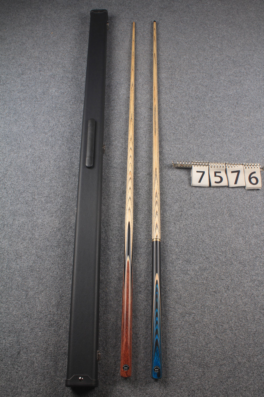 1 piece ASH english pool cue + break cue + case # 7576