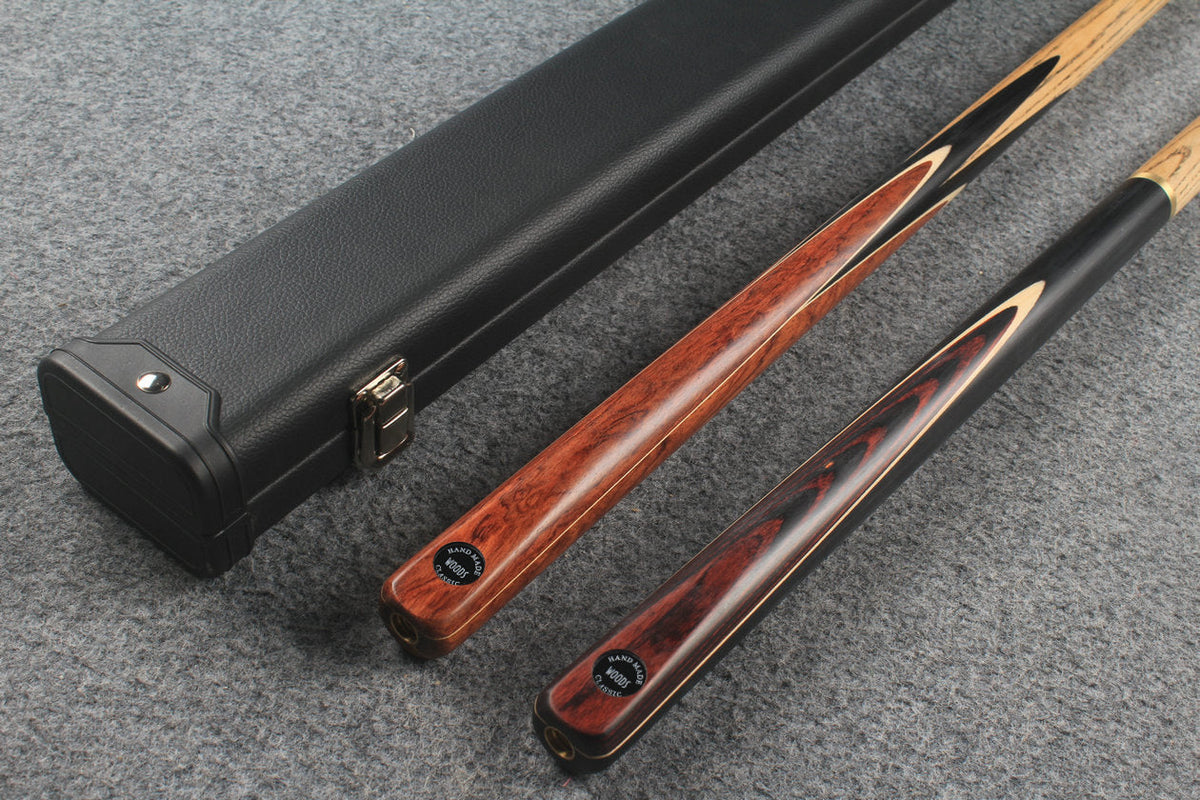 1 piece ASH english pool cue + break cue + case # 7578 WOODS CUES