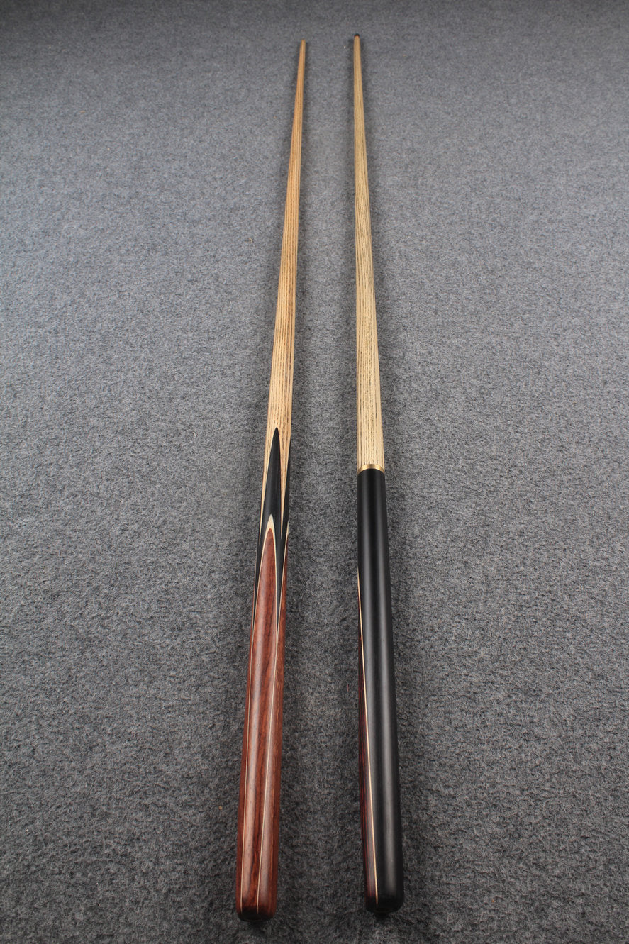 1 piece ASH english pool cue + break cue + case # 7581 WOODS CUES