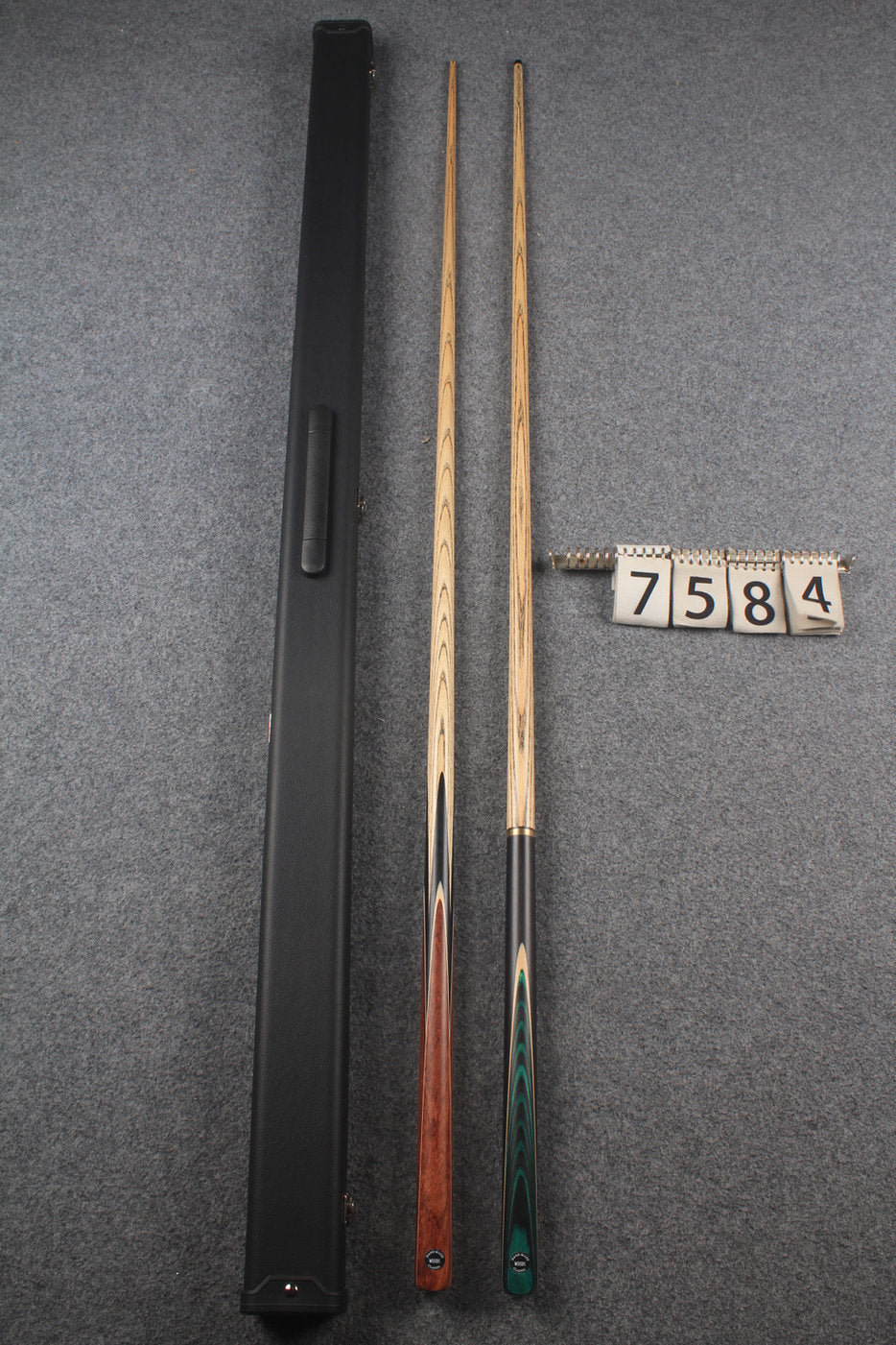 1 piece ASH english pool cue + break cue + case # 7584