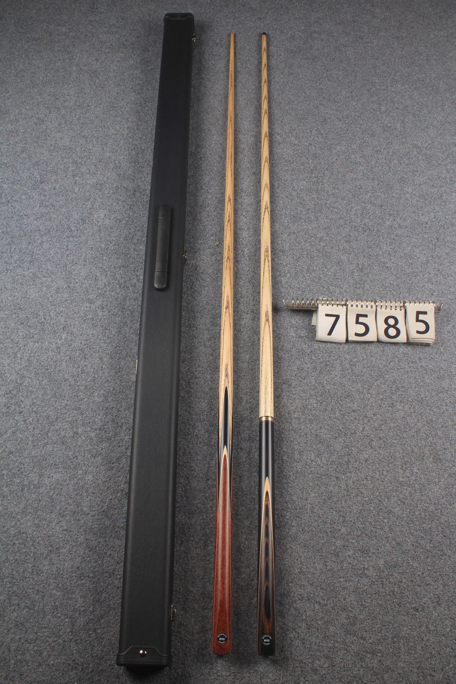 1 piece ASH english pool cue + break cue + case # 7585