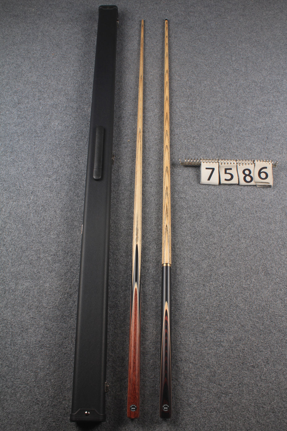 1 piece ASH english pool cue + break cue + case # 7586