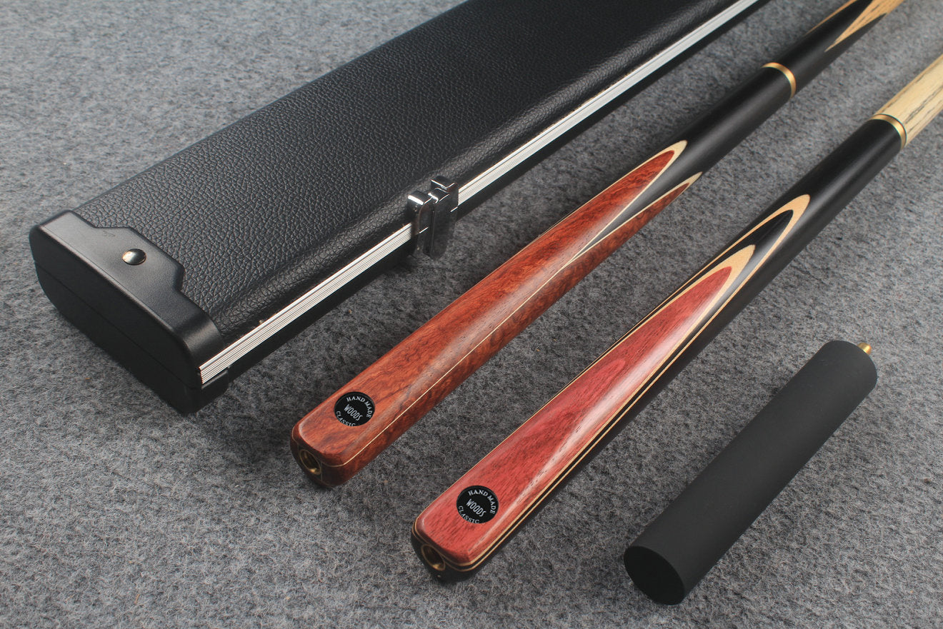 3/4 ASH english pool cue + break cue + case # 7587