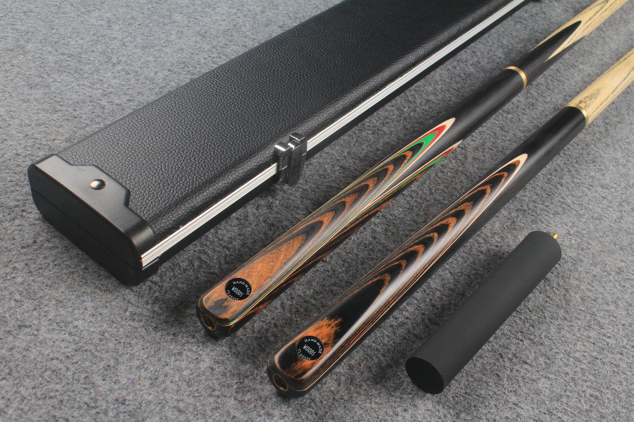 3/4 ASH english pool cue + break cue + case # 7591