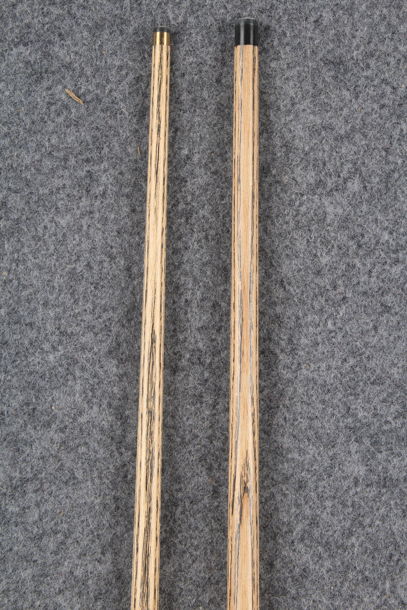 3/4 ASH english pool cue + break cue + case # 7593 WOODS CUES