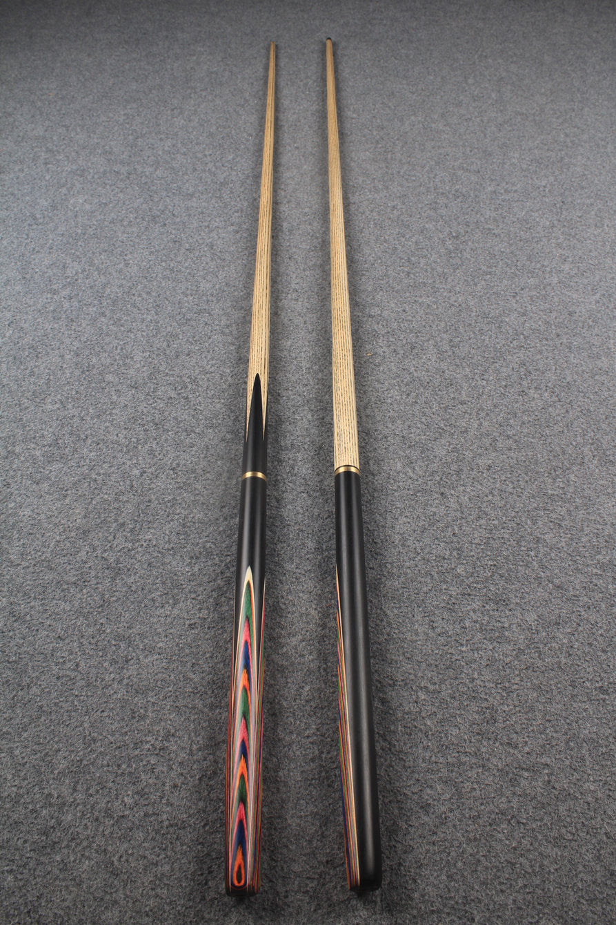 3/4 ASH english pool cue + break cue + case # 7596