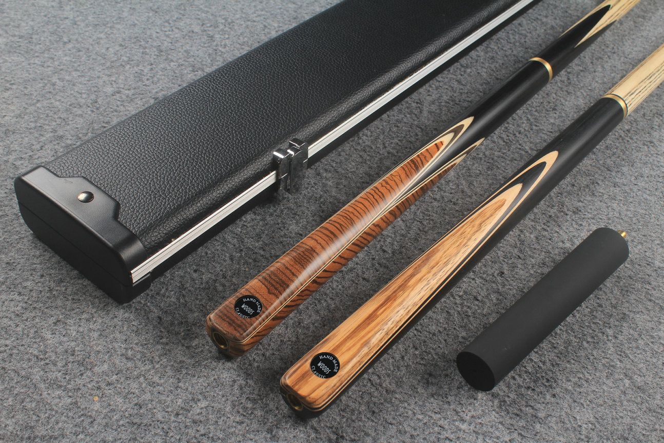 3/4 ASH english pool cue + break cue + case # 7597