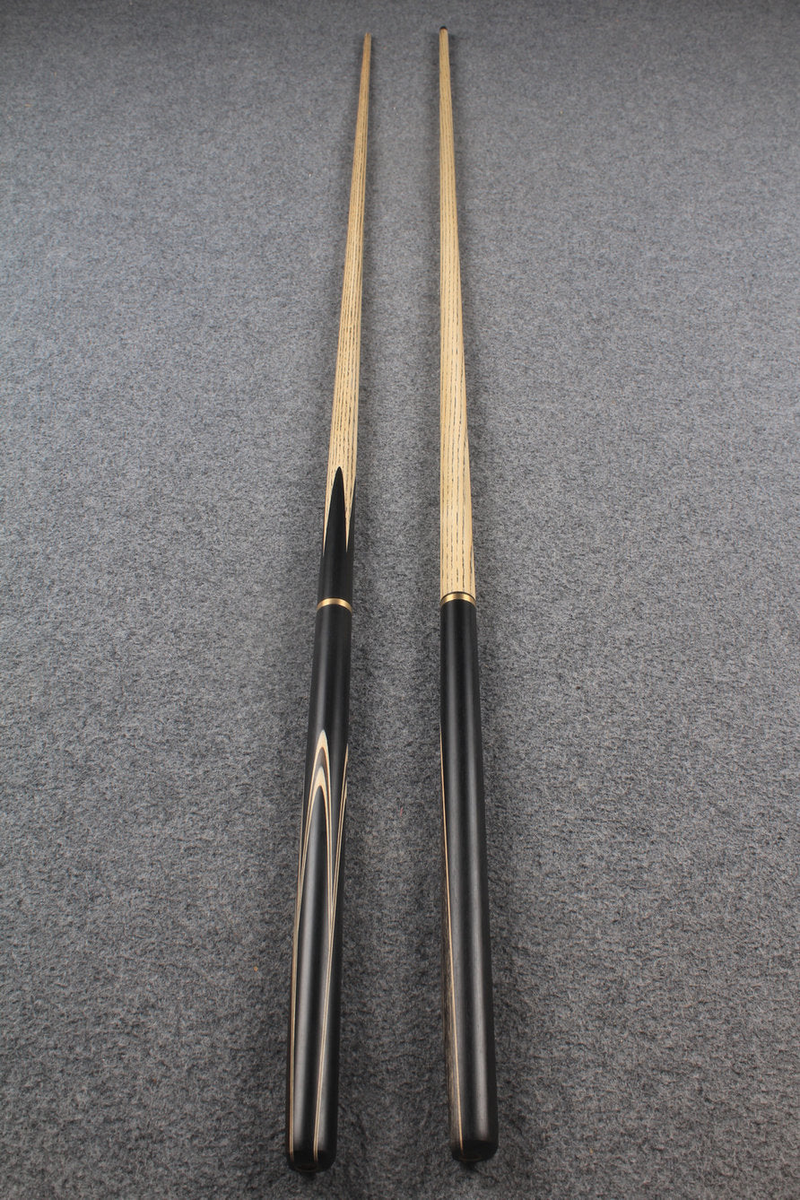 3/4 ASH english pool cue + break cue + case # 7598 WOODS CUES