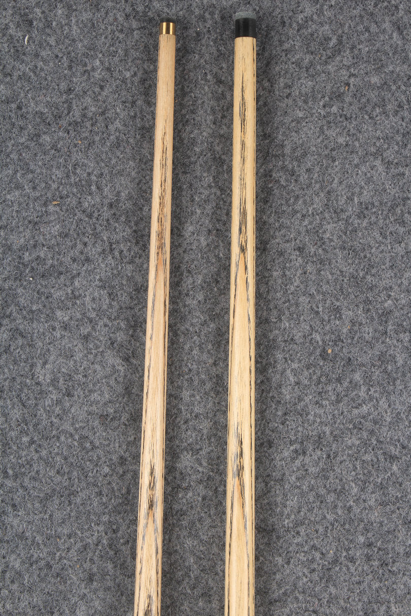 3/4 ASH english pool cue + break cue + case # 7599 WOODS CUES