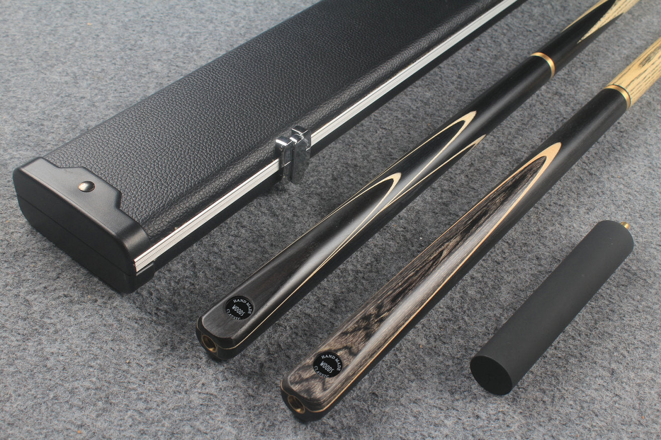 3/4 ASH english pool cue + break cue + case # 7602