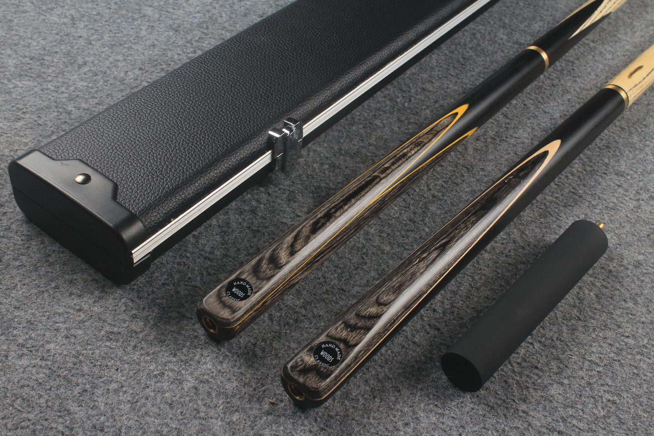3/4 ASH english pool cue + break cue + case # 7604