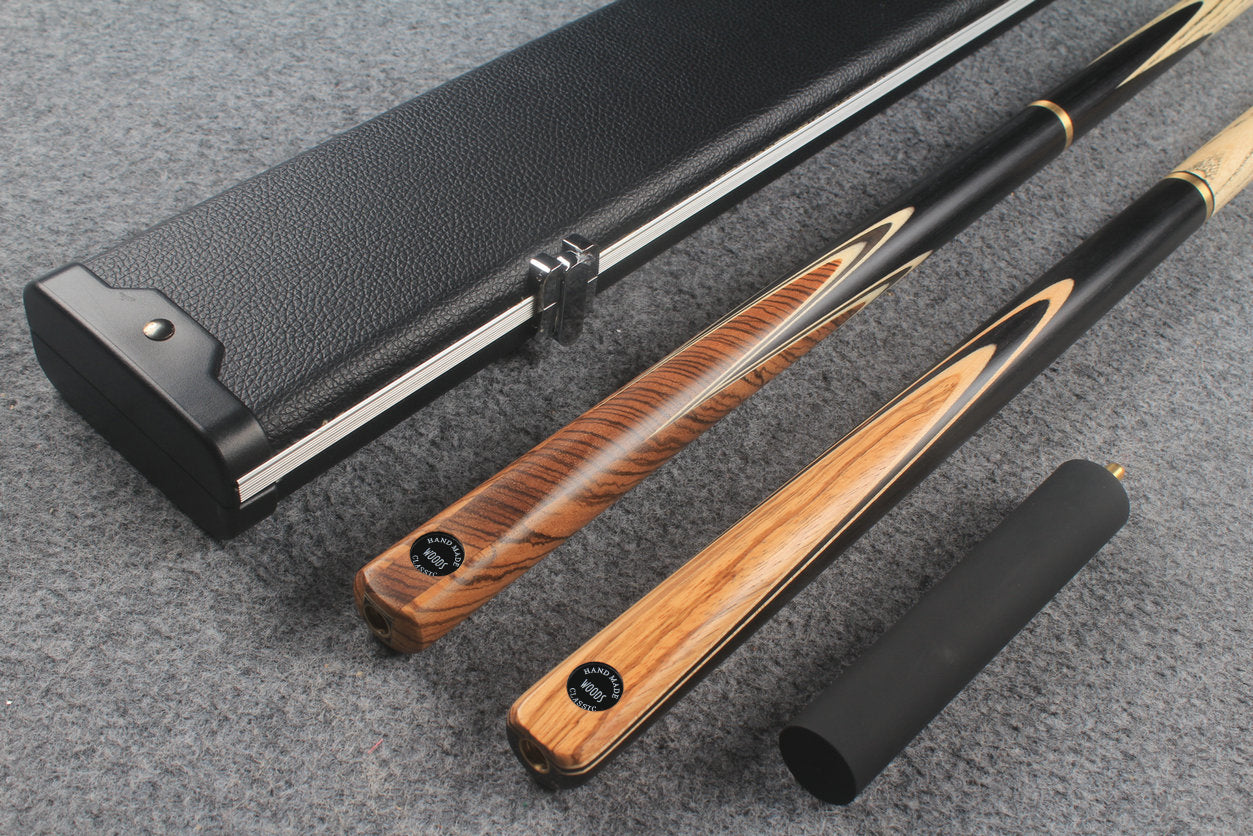 3/4 ASH english pool cue + break cue + case # 7606