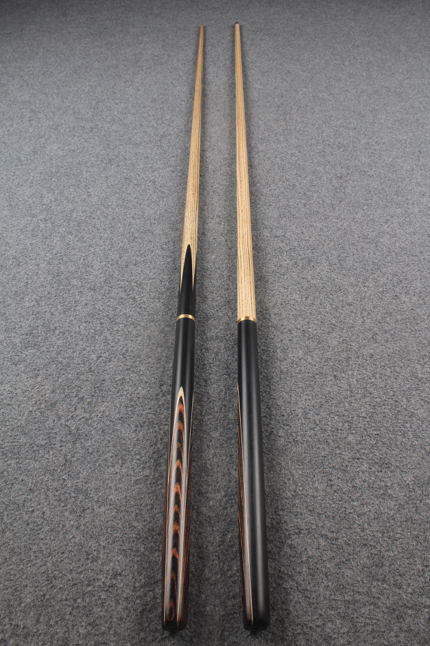 3/4 ASH english pool cue + break cue + case # 7608 WOODS CUES