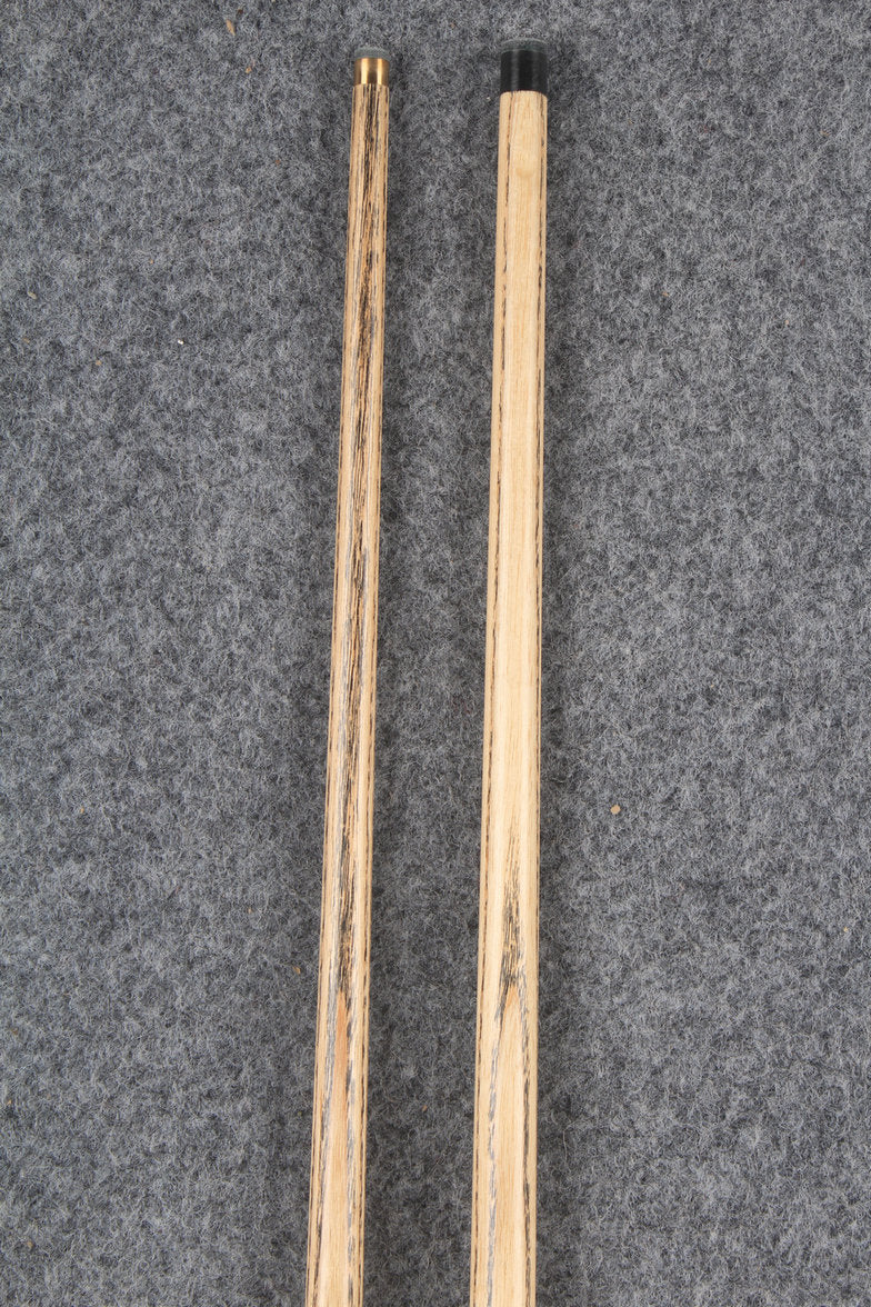 3/4 ASH english pool cue + break cue + case # 7608 WOODS CUES