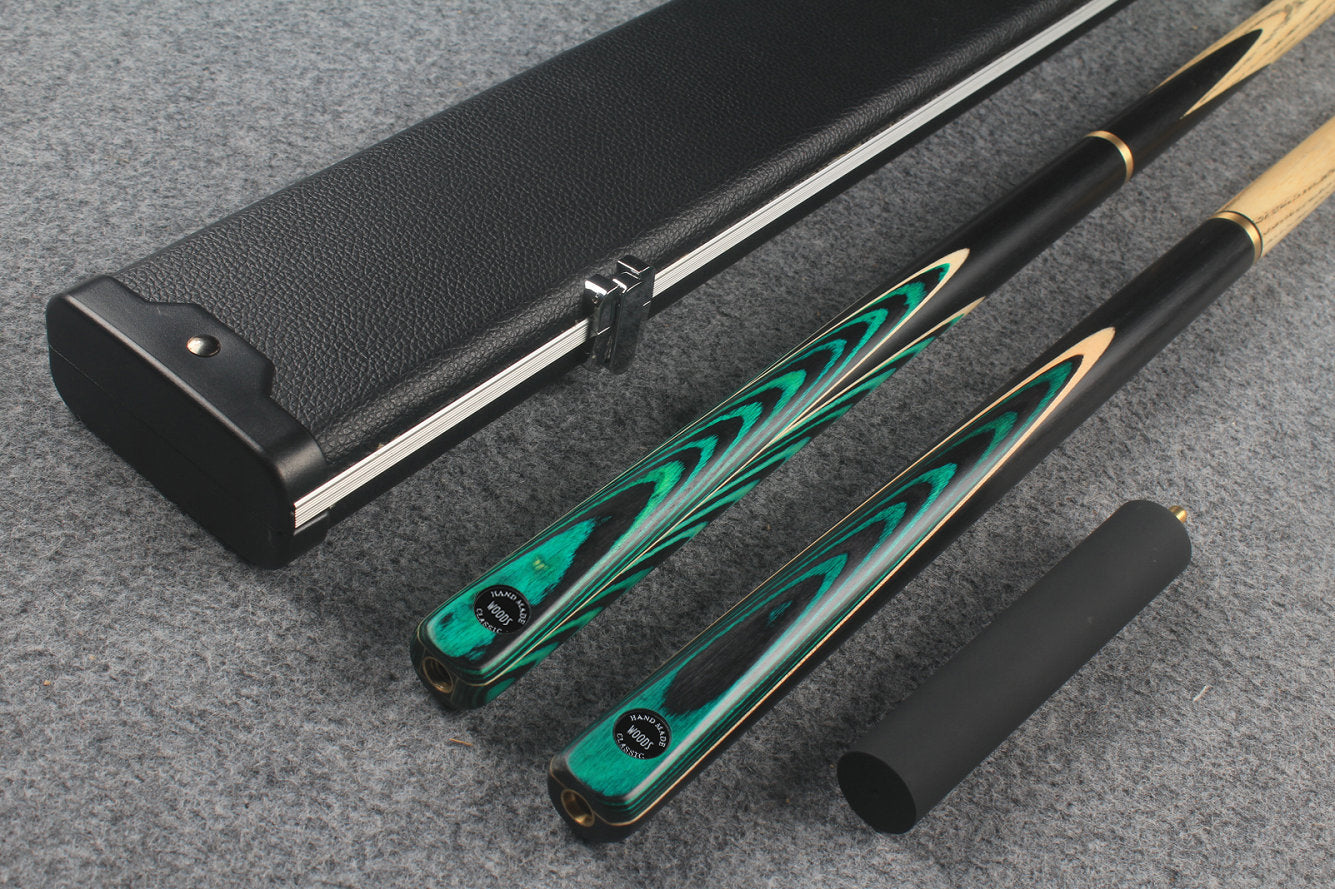 3/4 ASH english pool cue + break cue + case # 7610