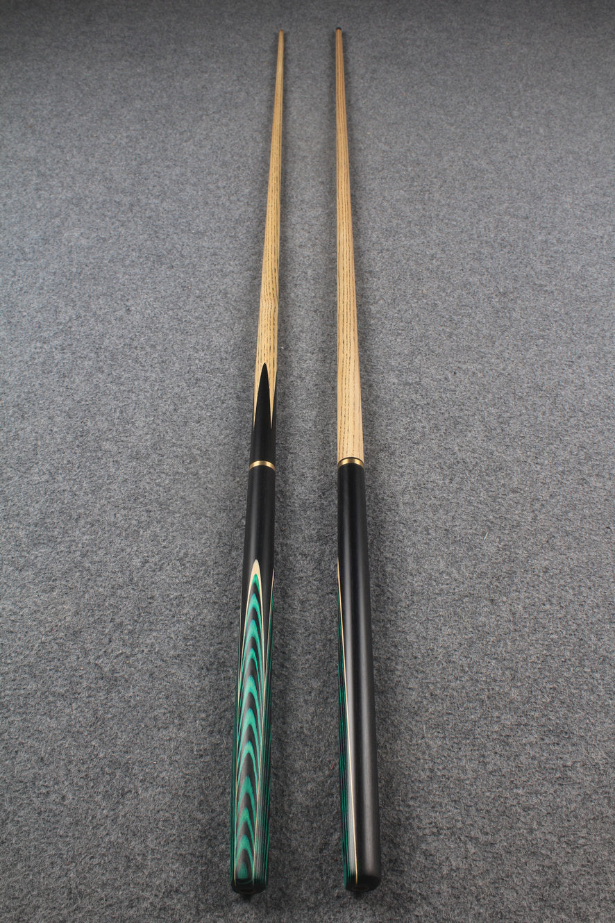 3/4 ASH english pool cue + break cue + case # 7610