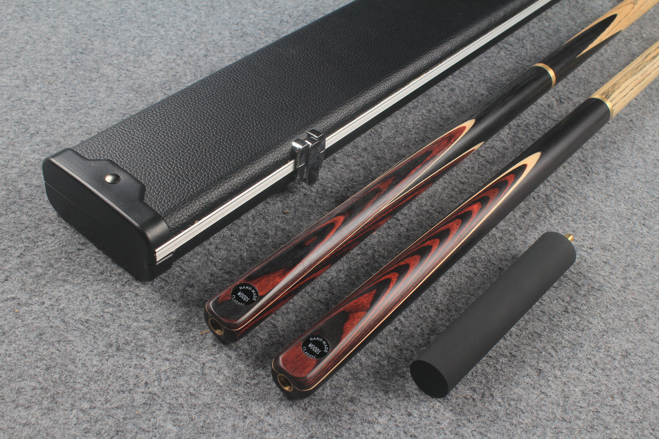 3/4 ASH english pool cue + break cue + case # 7611