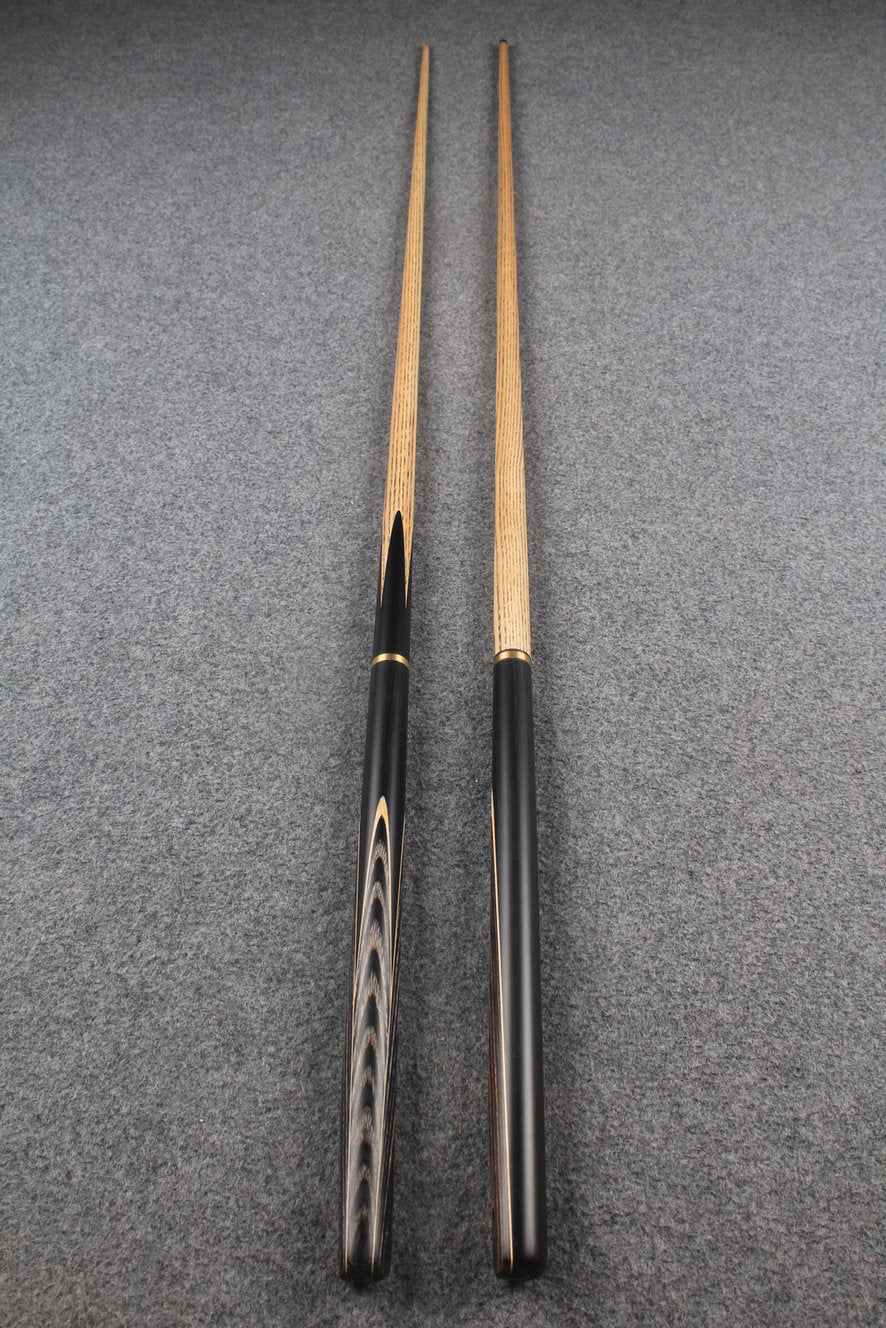 3/4 ASH english pool cue + break cue + case # 7613