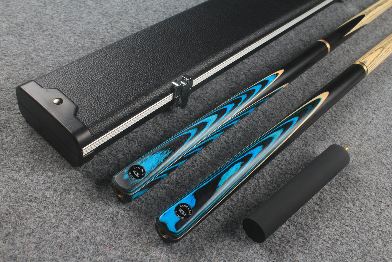 3/4 ASH english pool cue + break cue + case # 7616