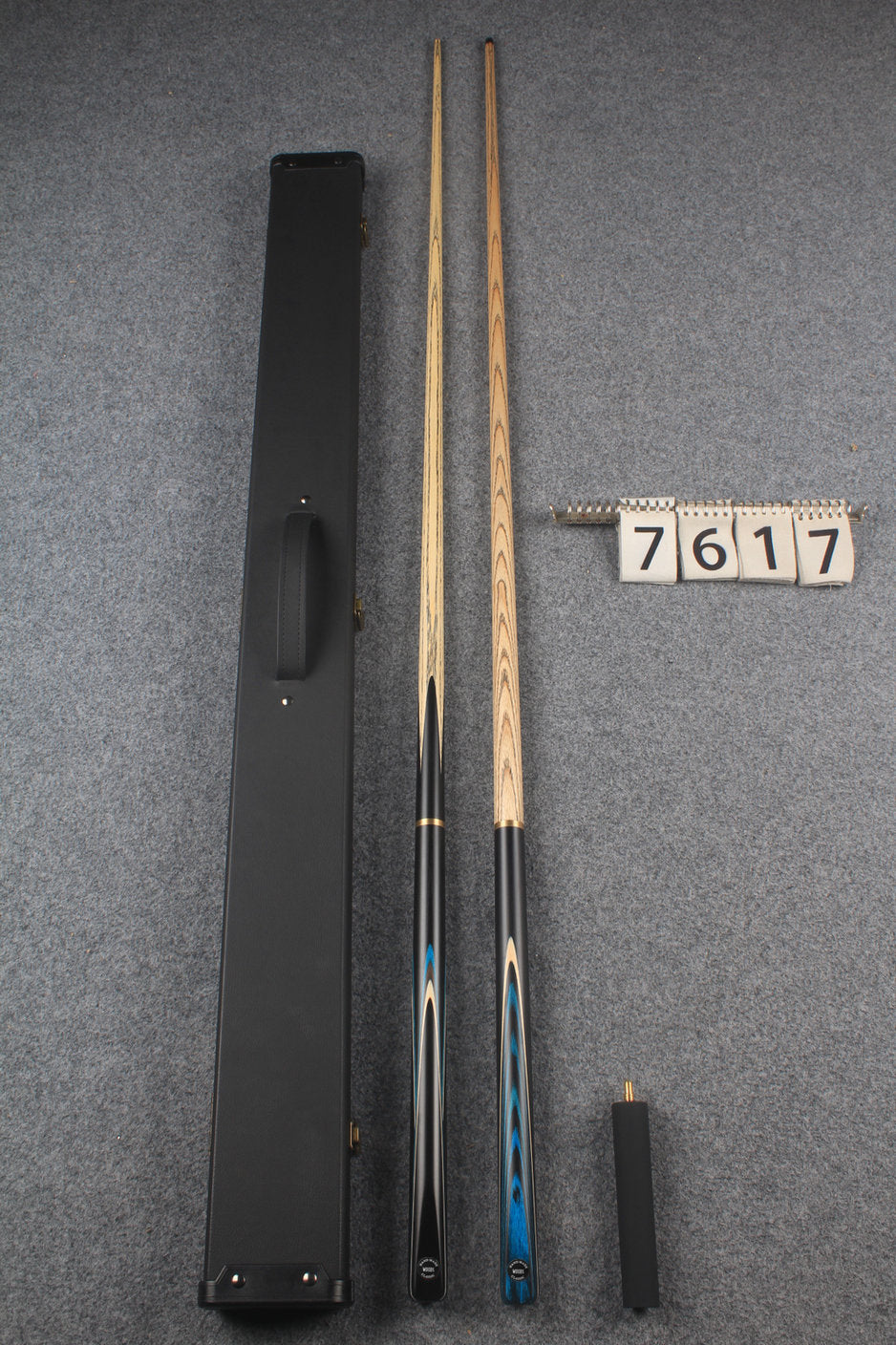 3/4 ASH english pool cue + break cue + case # 7617