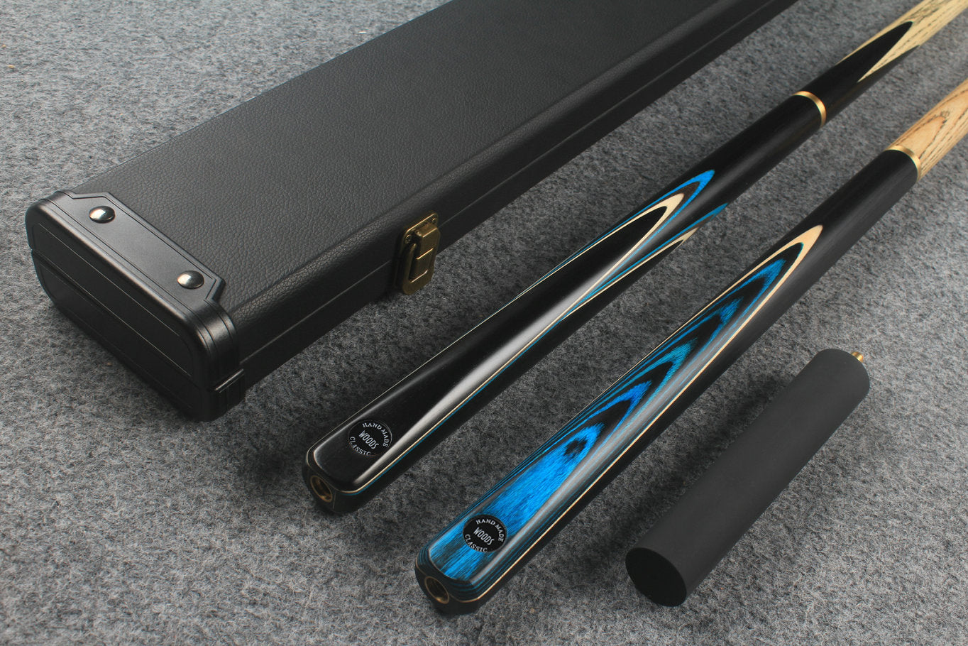 3/4 ASH english pool cue + break cue + case # 7617