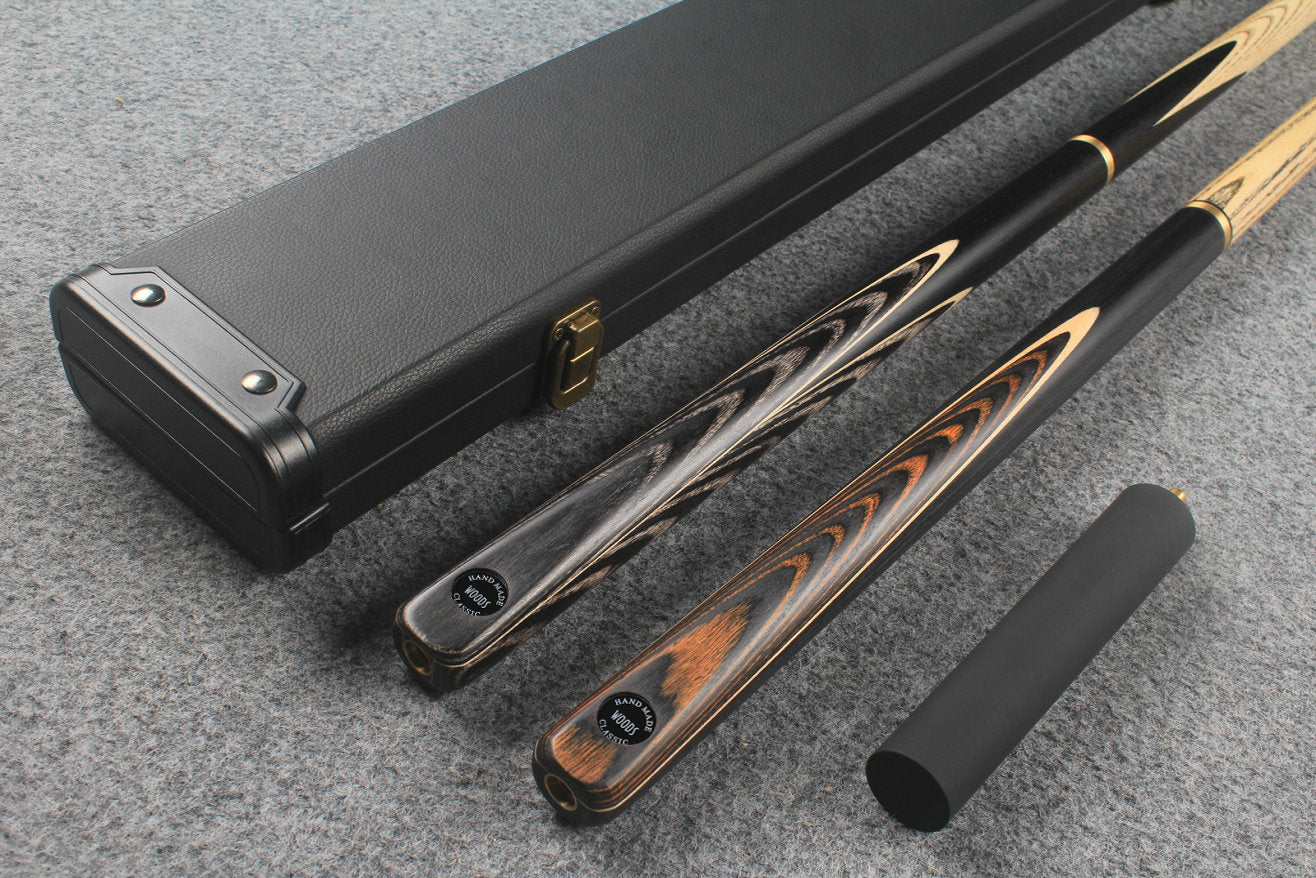 3/4 ASH english pool cue + break cue + case # 7619