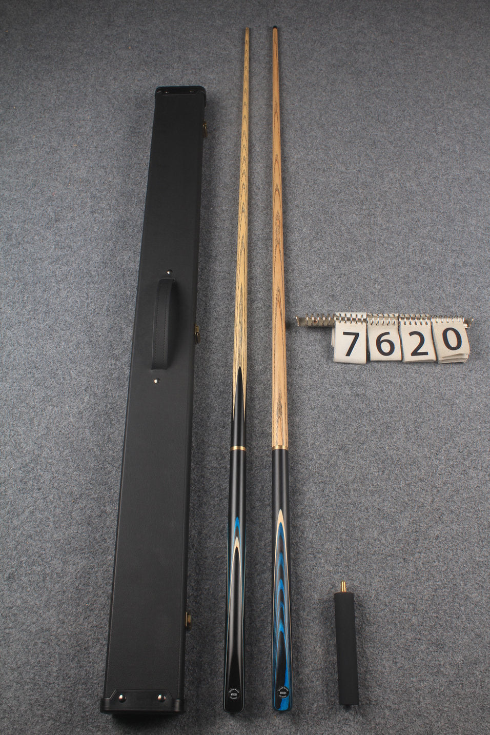 3/4 ASH english pool cue + break cue + case # 7620