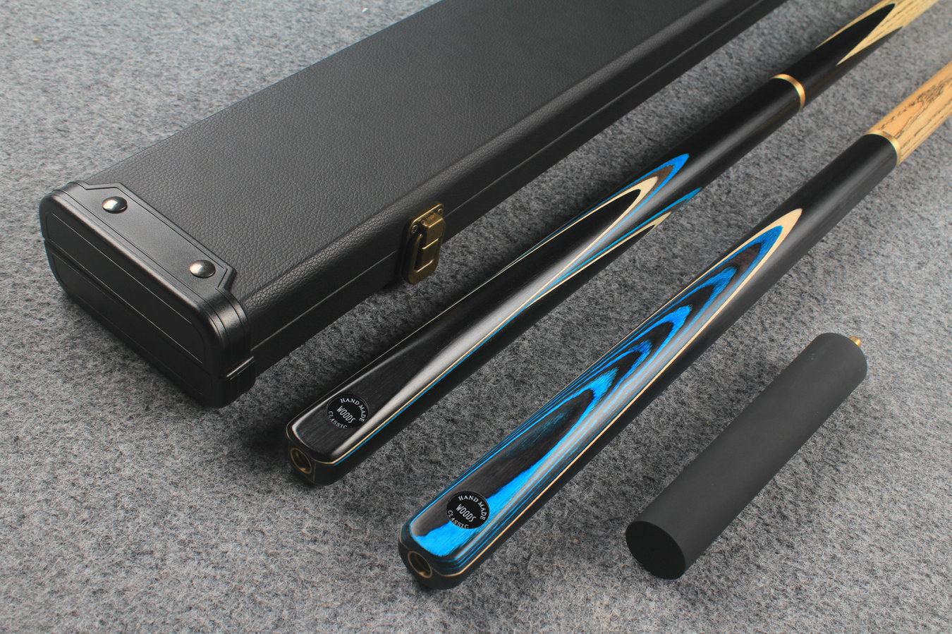 3/4 ASH english pool cue + break cue + case # 7620